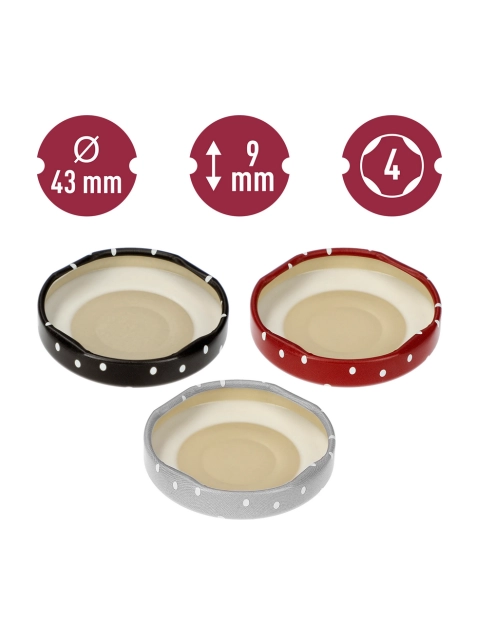 Zdjęcie: Zakrętka fi 43 kropki mix - 10 szt. 136113 BROWIN