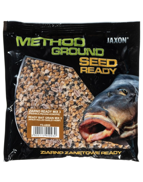 Zdjęcie: Ziarno method ground ready mix 3 pszenica, pęczak, konopie 0,5 kg JAXON