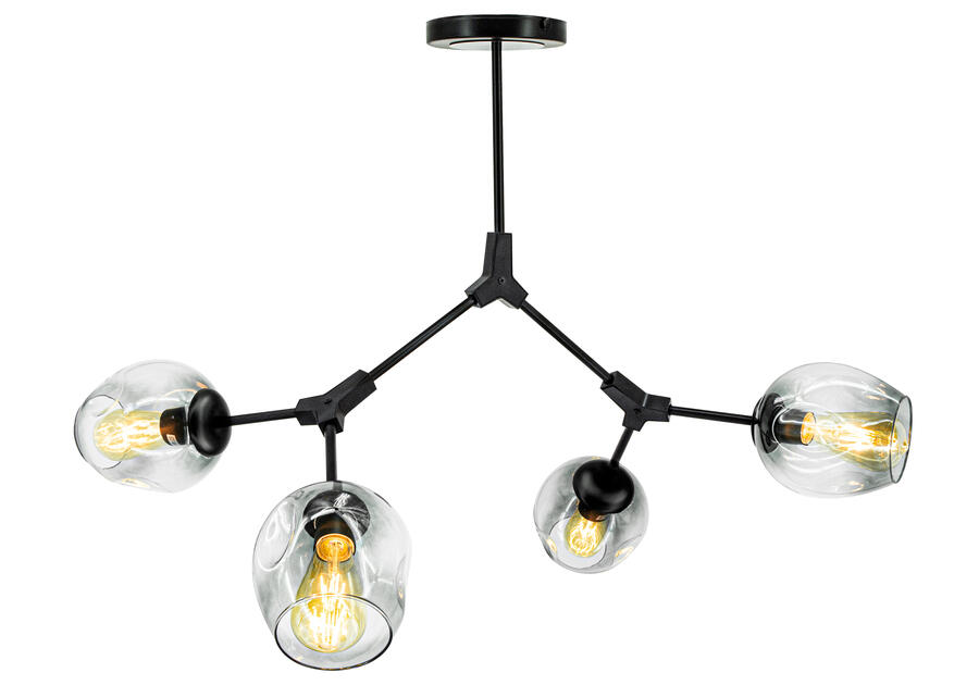 Zdjęcie: Lampa sufitowa Boston 1962/4 black - BL ELEM