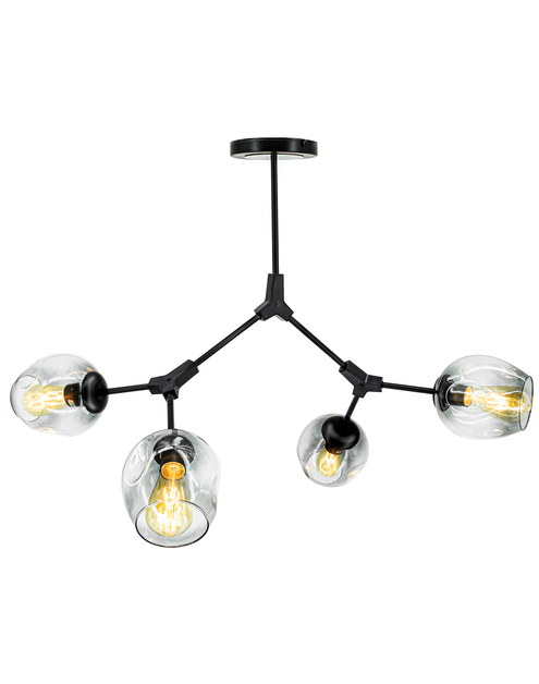 Zdjęcie: Lampa sufitowa Boston 1962/4 black - BL ELEM