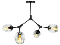 Zdjęcie: Lampa sufitowa Boston 1962/4 black - BL ELEM