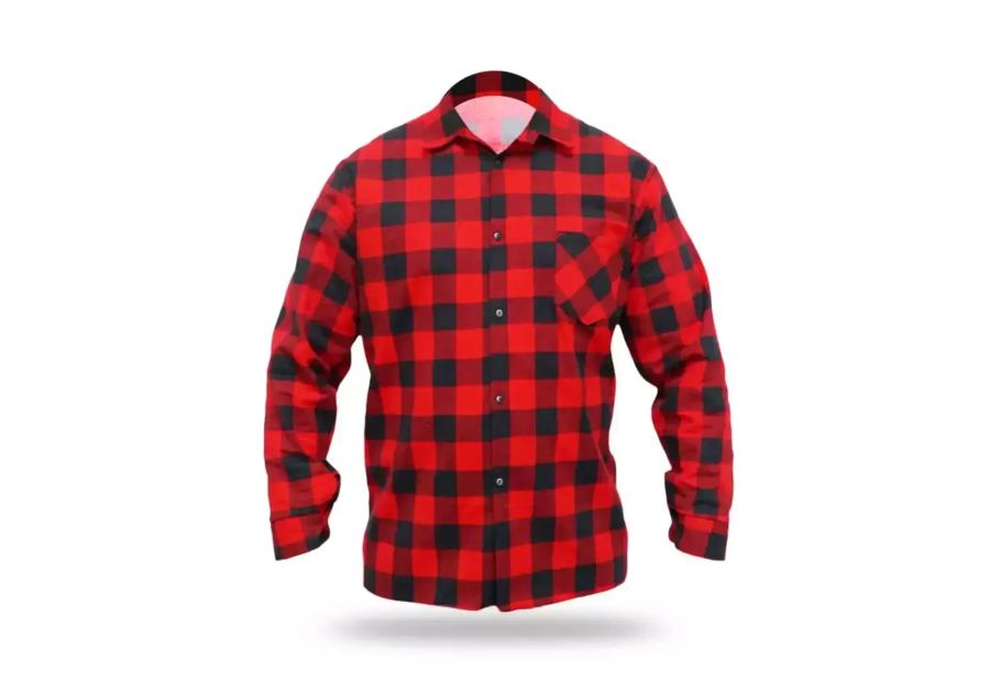 Zdjęcie: Koszulka flanelowa czerwona S DEDRA