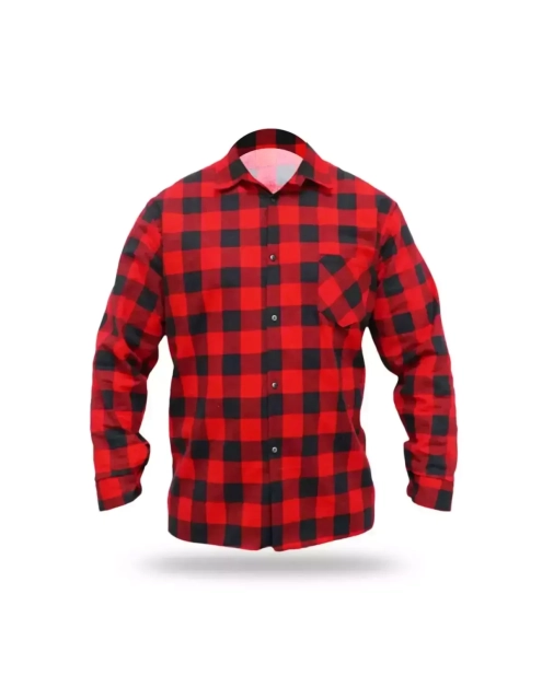 Zdjęcie: Koszulka flanelowa czerwona S DEDRA