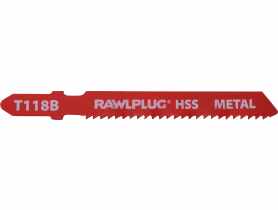 Brzeszczoty do wyrzynarek do cięcia wzdłużnego metalu 77 mm HSS 2 mm 5 szt. RAWLPLUG