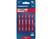 Zdjęcie: Brzeszczoty do wyrzynarek do cięcia wzdłużnego metalu 77 mm HSS 2 mm 5 szt. RAWLPLUG