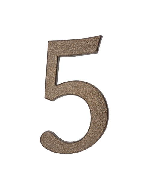 Zdjęcie: Cyfra aluminiowa 5 złoty brąz 190 mm METRO