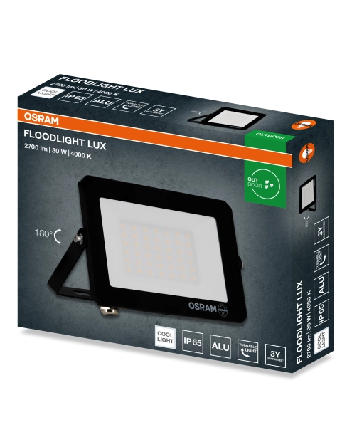 Zdjęcie: Oprawa oświetleniowa LED FL Lux 30 W 840 IP65 BK OSRAM