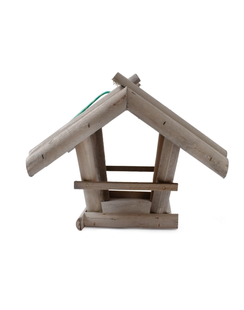 Zdjęcie: Karmnik dla ptaków szary drewniany 33x28x27 cm TIN TOURS