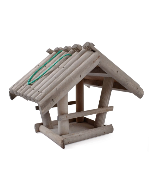 Zdjęcie: Karmnik dla ptaków szary drewniany 33x28x27 cm TIN TOURS