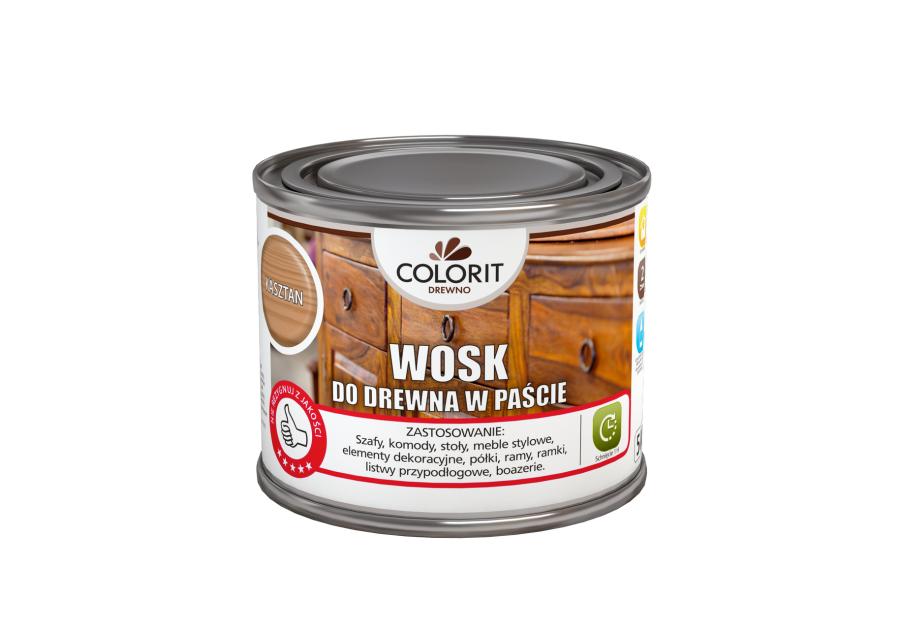 Zdjęcie: Wosk do drewna w paście, naturalny 500 ml COLORIT