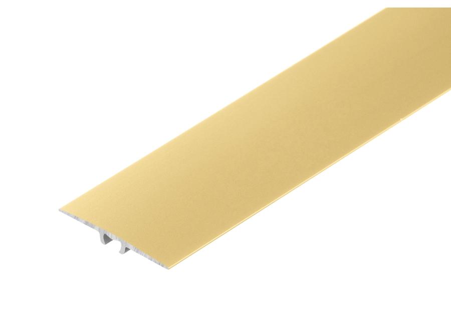 Zdjęcie: Listwa ochronna AL wcisk płaski 35 mm 5w1 klejona L= 0,93 m Złoty anoda mat CEZAR