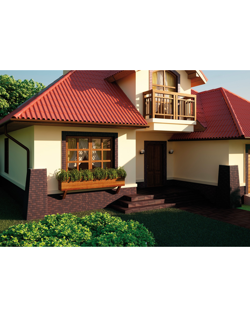 Zdjęcie: Płytka elewacyjna Country Wiśnia 24,5x6,5 cm CERRAD