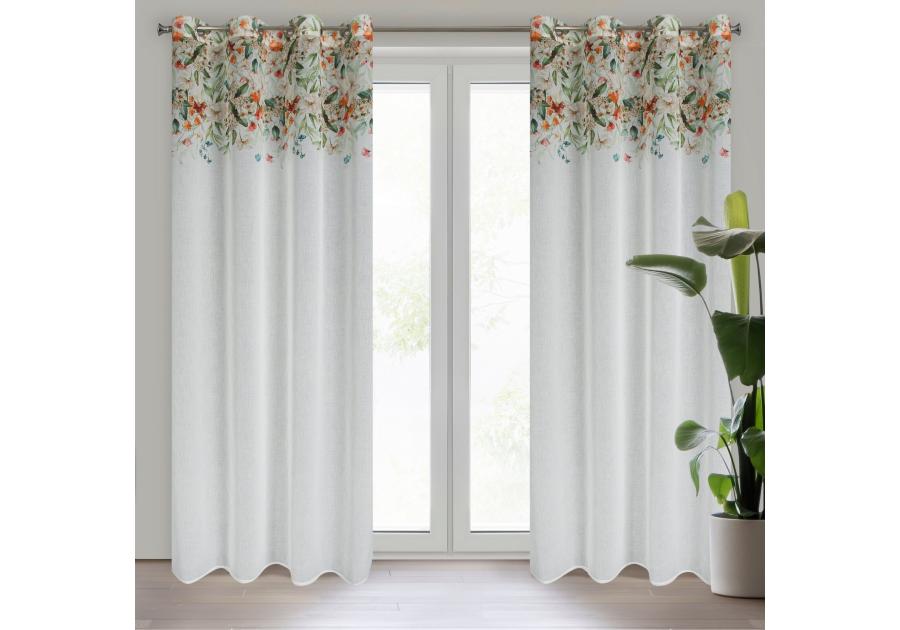 Zdjęcie: Zasłona gotowa Lora 140x250 cm biały EUROFIRANY