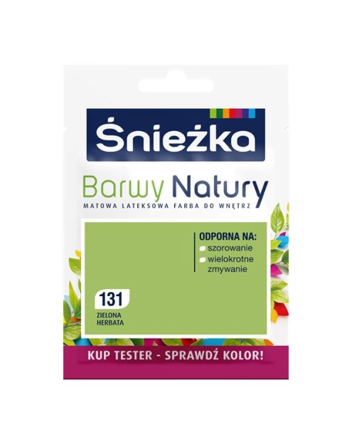 Zdjęcie: Tester koloru Barwy Natury zielona herbata 131 25 ml ŚNIEŻKA