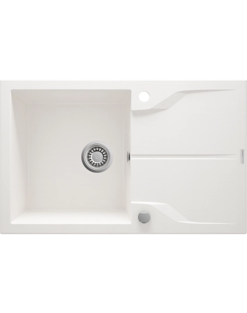 Zdjęcie: Zlewozmywak Andante alabaster granit 1K Z/O 780x490x194, space saver DEANTE