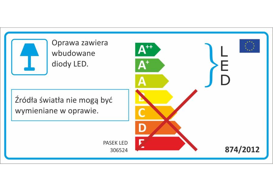 Zdjęcie: Pasek LED  45W 12V 5 m IP20 POLUX