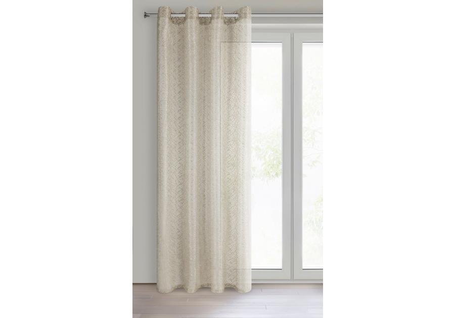 Zdjęcie: Firana gotowa Amanda 140x250 cm beżowy EUROFIRANY