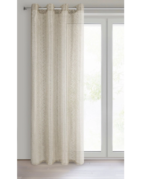 Zdjęcie: Firana gotowa Amanda 140x250 cm beżowy EUROFIRANY