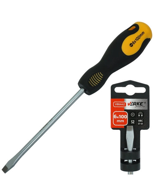 Zdjęcie: Wkrętak płaski 6x100 mm S2 VERKE PREMIUM