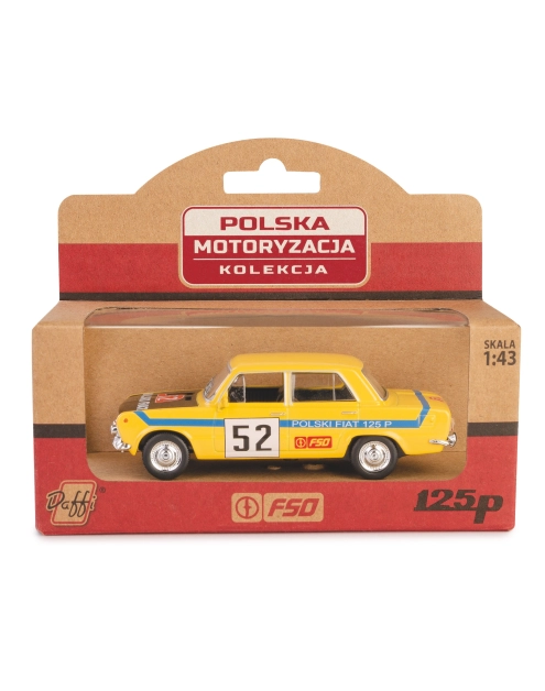 Zdjęcie: Model metalowyPrl Fiat 125P Rally Fh02A żółty DAFFI