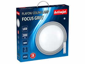 Plafon LED Aje-Focus Grey + pilot ACTIVEJET