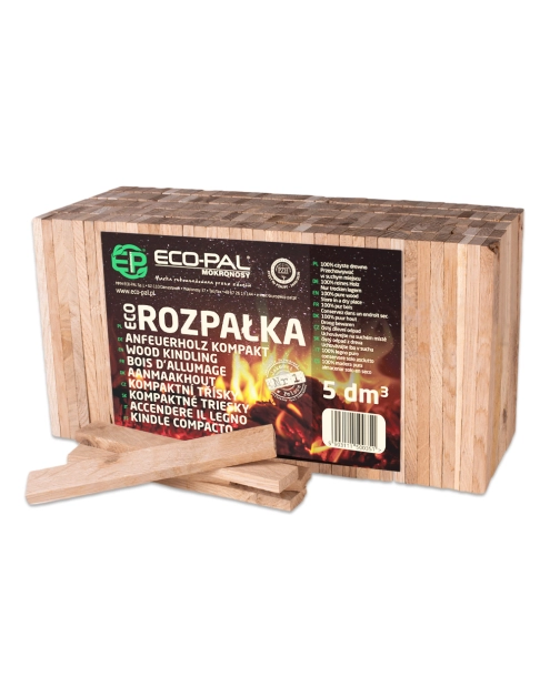 Zdjęcie: Rozpałka drzewna ekologiczna 5dm3 Eco rozpałka ECO-PAL