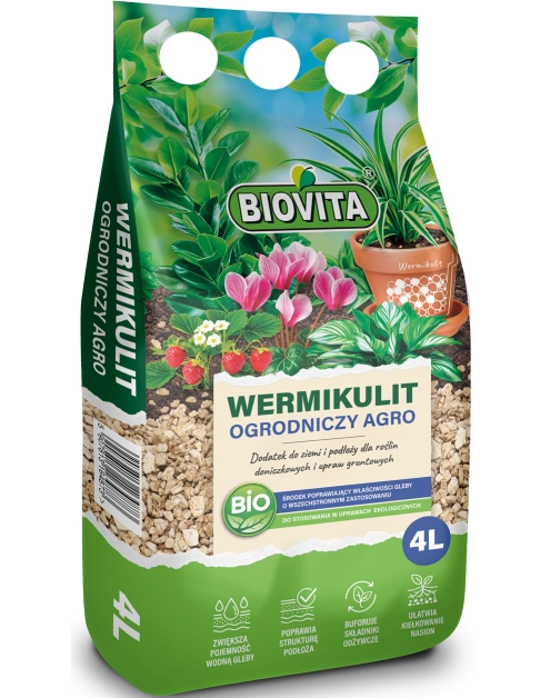 Zdjęcie: Wermikulit ogrodniczy Agro 4 L BIOVITA