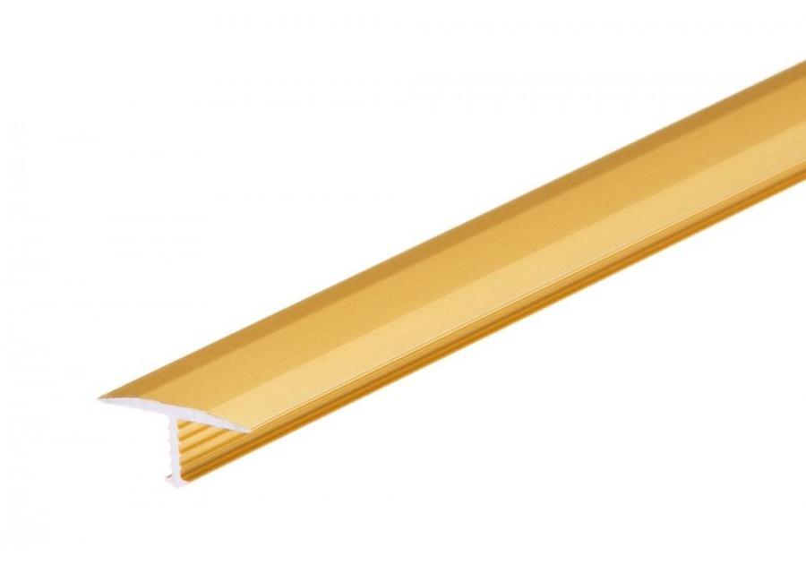 Zdjęcie: Profil fugowy łączący 18 mm AL T18 - 2,5 m złoty CEZAR