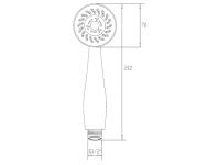 Zdjęcie: Słuchawka natryskowa 3F Gracja chrom INVENA