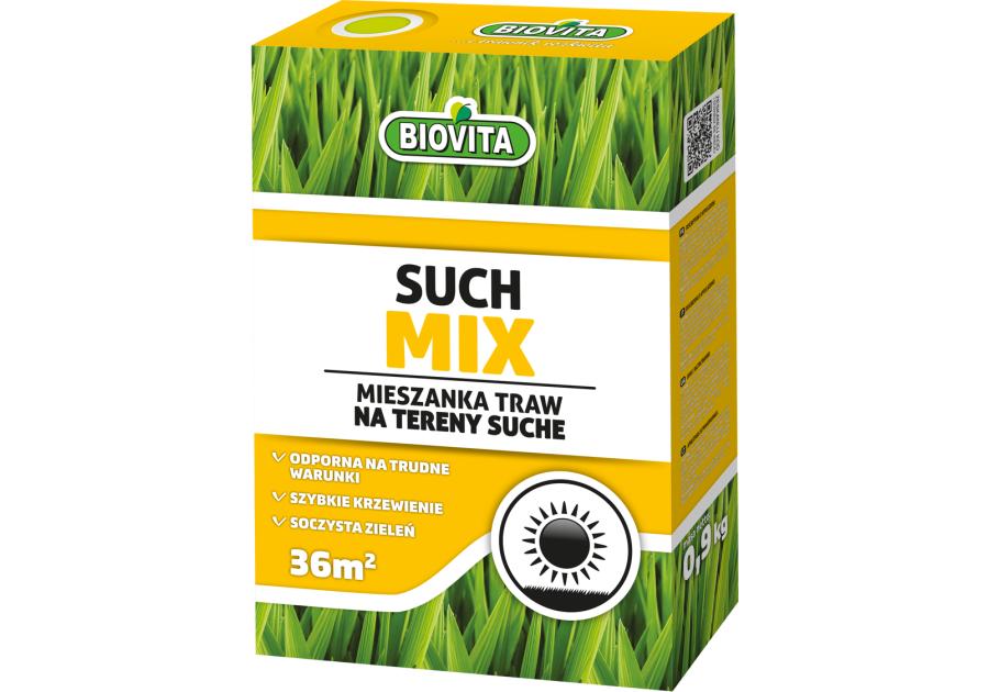 Zdjęcie: Mieszanka nasion traw suchmix 0,9 kg BIOVITA