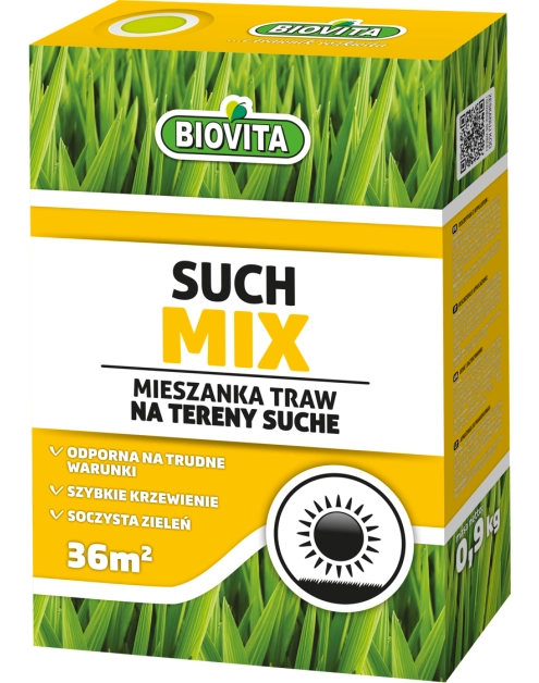 Zdjęcie: Mieszanka nasion traw suchmix 0,9 kg BIOVITA