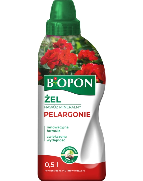 Zdjęcie: Żel nawóz mineralny do pelargonii 0,5 L BOPON