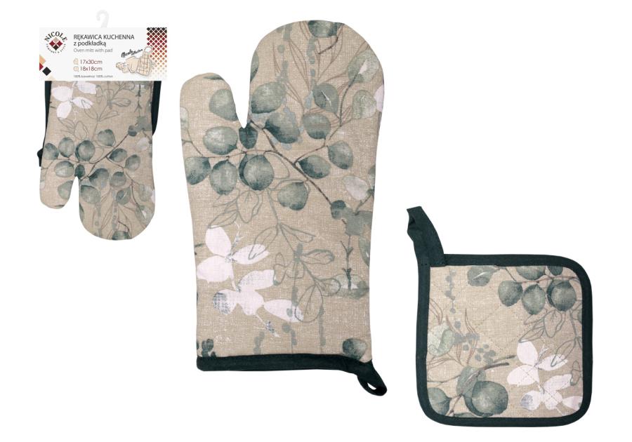 Zdjęcie: Rękawica kuchenna z podkładką Nicole Collection 62304 RAVI