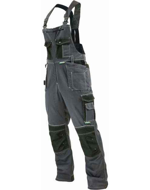 Zdjęcie: Spodnie robocze Allround line szaro-czarne ogrodniczki L-52 STALCO PREMIUM