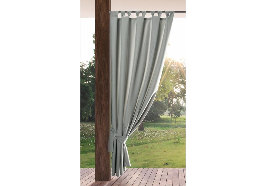 Zdjęcie: Wodoodporna srebrna zasłona tarasowa Garden 155x220 cm EUROFIRANY