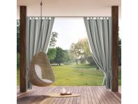 Zdjęcie: Wodoodporna srebrna zasłona tarasowa Garden 155x220 cm EUROFIRANY