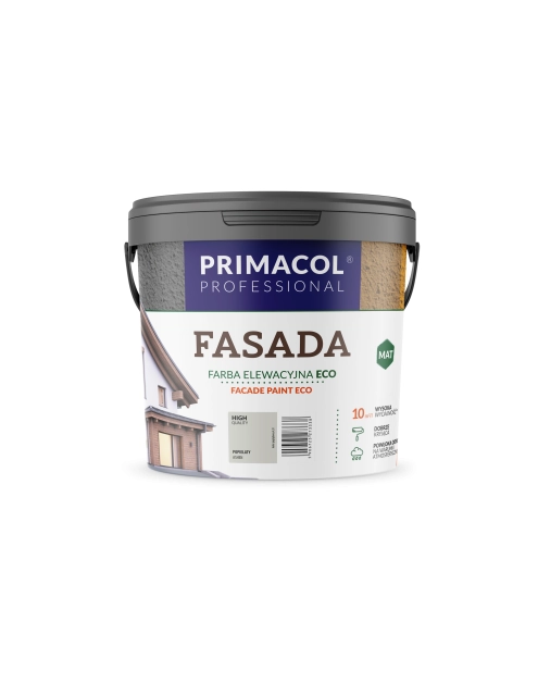 Zdjęcie: Farba Fasada Eco popielaty 4,5 L PRIMACOL