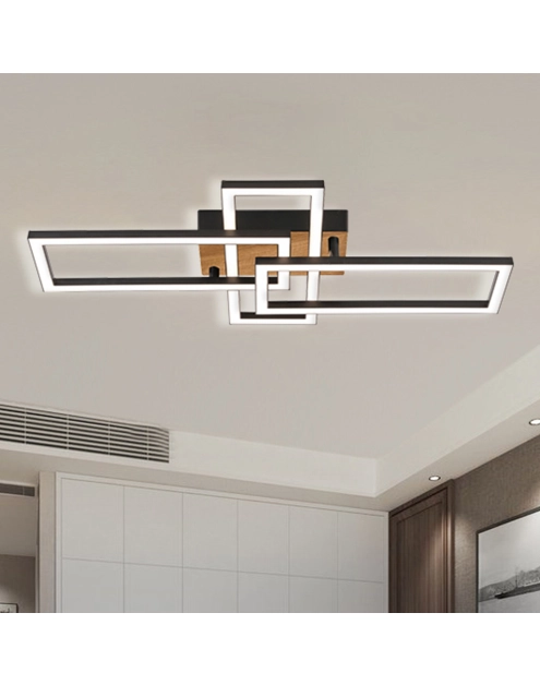 Zdjęcie: Plafon Alma 3P Wood LED