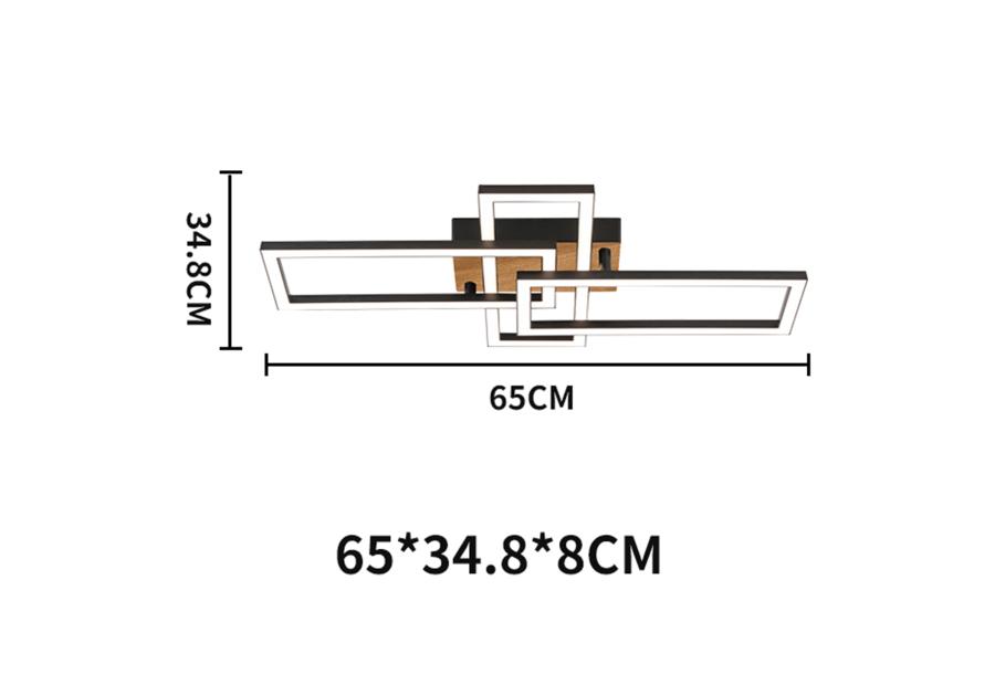 Zdjęcie: Plafon Alma 3P Wood LED