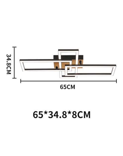 Zdjęcie: Plafon Alma 3P Wood LED