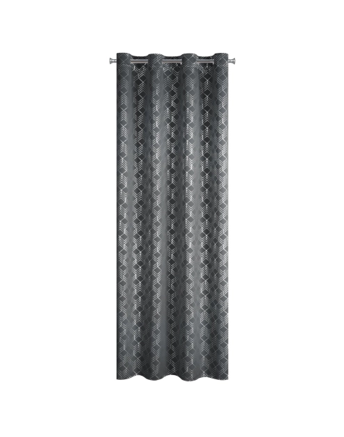 Zdjęcie: Zasłona gotowa D91 Poli 140 x 250 cm grafitowy EUROFIRANY