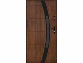 Drzwi zewnętrzne amazonka orzech 80l komplet PANTOR