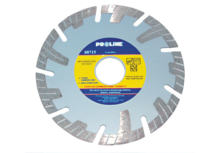 Zdjęcie: Tarcza diamentowa turbo-T beton 125x22.2 mm PROLINE