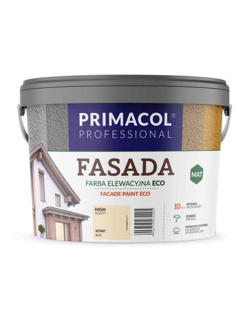 Zdjęcie: Farba Fasada Eco beżowy 2,7 L PRIMACOL