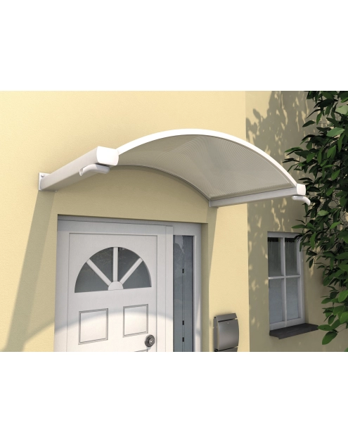 Zdjęcie: Zadaszenie Rondo NO białe 1600x900x300 mm PC kom 6 mm GUTTA