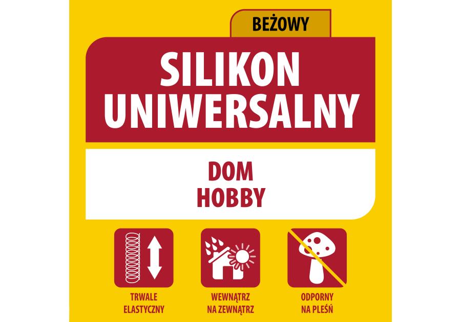 Zdjęcie: Silikon uniwersalny 280 ml beżowy SOUDAL