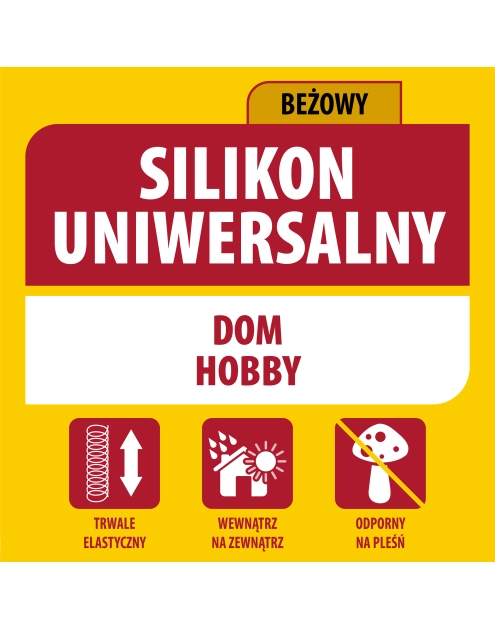Zdjęcie: Silikon uniwersalny 280 ml beżowy SOUDAL