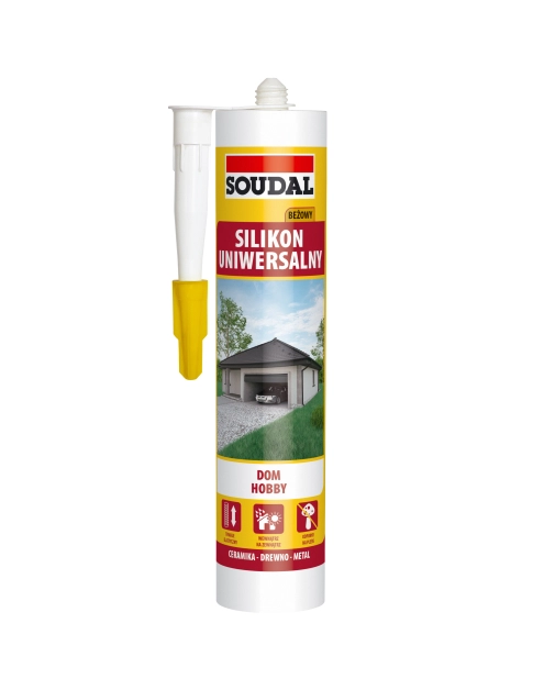 Zdjęcie: Silikon uniwersalny 280 ml beżowy SOUDAL