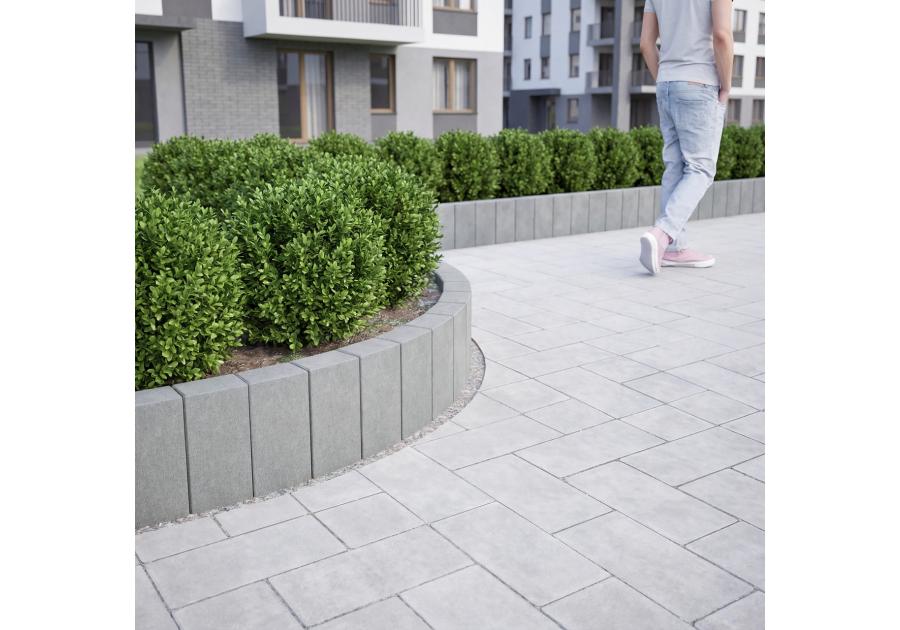 Zdjęcie: Obrzeże Fem łuk 6x28x10 cm szary POLBRUK