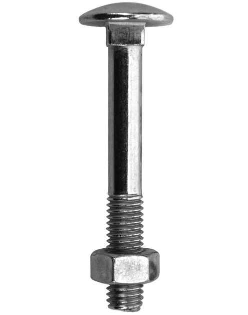 Zdjęcie: Śruby zamkowe z nakrętka ocynkowane DIN 603 M 5x16 mm HSI